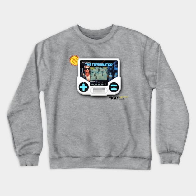 The Terminator Tiger Handheld Game, 1988 Crewneck Sweatshirt by Tfor2show